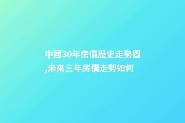 中國30年房價歷史走勢圖,未來三年房價走勢如何