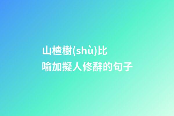 山楂樹(shù)比喻加擬人修辭的句子