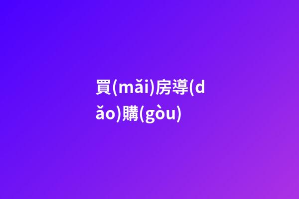 買(mǎi)房導(dǎo)購(gòu)